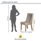 Kit De 2 Cadeiras Para Sala De Jantar Luna Cinamomo/areia