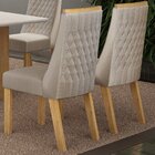 Kit De 2 Cadeiras Para Sala De Jantar Luna Cinamomo/areia