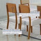 Kit De 2 Cadeiras Para Sala De Jantar Pés Em Madeira Maciça L