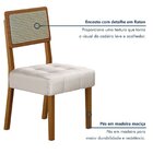 Kit De 2 Cadeiras Para Sala De Jantar Pés Em Madeira Maciça L