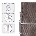 Kit De 2 Espreguiçadeira Em Aluminio E Fibra Catar Com 2 Mesa