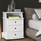 Kit De 2 Mesas De Cabeceira Lux Branco