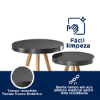 Kit De 2 Mesas Decorativas Malaga Preto Salaone