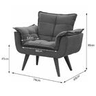 Kit De 2 Poltronas Decorativas Opala Azul Turquesa