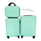Kit De 3 Malas De Viagem Verde Água