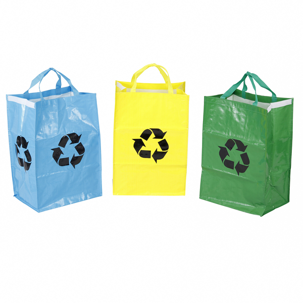 Kit de 3 sacolas seletivas 50L Delinia