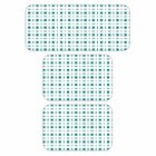 Kit De 3 Tapetes Emborrachados Para Cozinha Quadrados