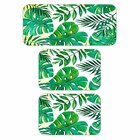 Kit De 3 Tapetes Para Cozinha Emborrachado Costela De Adão Ve