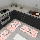 Kit De 3 Tapetes Para Cozinha Emborrachados Chaleira