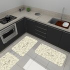 Kit De 3 Tapetes Para Cozinha Emborrachados Home Sweet Home