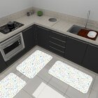 Kit De 3 Tapetes Para Cozinha Emborrachados Utensílios De Coz