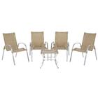 Kit De 4 Cadeiras Colombia 1 Mesa Baixa Colombia Para Área Ex