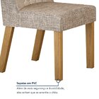 Kit De 4 Cadeiras Para Sala De Jantar Dora Bege