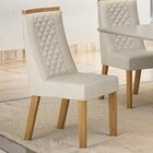 Kit De 4 Cadeiras Para Sala De Jantar Dora Palha
