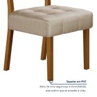 Kit De 4 Cadeiras Para Sala De Jantar Pés Em Madeira Maciça L