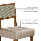 Kit De 4 Cadeiras Para Sala De Jantar Pés Em Madeira Maciça L