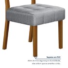 Kit De 4 Cadeiras Para Sala De Jantar Pés Em Madeira Maciça L