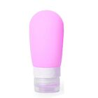 Kit De 4 Frascos De Silicone Para Viagem - Rosa