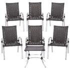 Kit De 6 Cadeiras Colombia 1 Mesa Baixa Colombia Para Área Ex