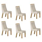 Kit De 6 Cadeiras Para Sala De Jantar Dora Palha