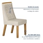 Kit De 6 Cadeiras Para Sala De Jantar Dora Palha