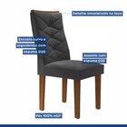 Kit De 6 Cadeiras Para Sala De Jantar Germany Espresso Móveis