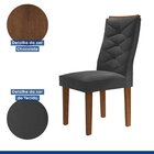 Kit De 6 Cadeiras Para Sala De Jantar Germany Espresso Móveis