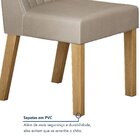 Kit De 6 Cadeiras Para Sala De Jantar Luna Cinamomo/areia