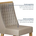 Kit De 6 Cadeiras Para Sala De Jantar Luna Cinamomo/areia