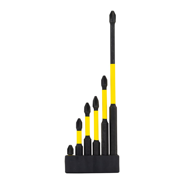 Kit De 6 Ponteiras Magnéticos Ph2 Aço S2 25-50-60-70-95-150mm