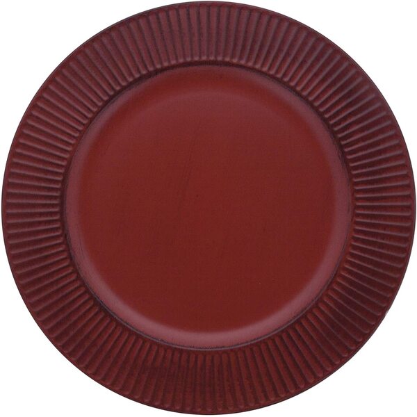 Kit De 6 Sousplat Em Plástico Vermelho Mimo Style