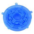 Kit De 6 Tampas De Silicone Universal  - Azul