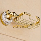 Kit De Acessório Banheiro Em Metal Dourado Banheiro 5 Peças