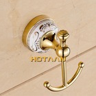 Kit De Acessório Banheiro Em Metal Dourado Banheiro 5 Peças