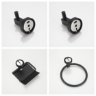 Kit De Acessórios 4 Peças Para Banheiro Preto Fosco