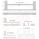 Kit de Acessórios Banheiro 5 Peças Aço Inox Polido Espelhado