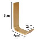 Kit De Acessórios Banheiro 5 Peças Stander 2 Cabides Dourado