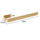 Kit De Acessórios Banheiro 5 Peças Stander 2 Cabides Dourado