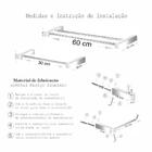 Kit De Acessórios Banheiro Toalheiro Duplo Prátika