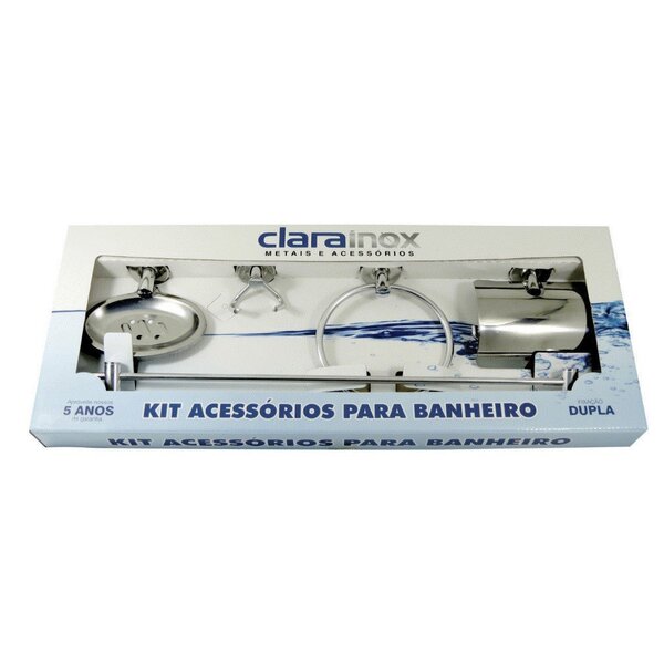 Kit De Acessórios Clara Inox 5 Peças Premium 4000