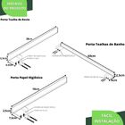 Kit De Acessórios Para Banheiro 3 Peças Cromado Un.master