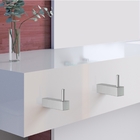 Kit De Acessórios Para Banheiro 4 Peças Metal Escovado Troia