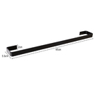 Kit De Acessórios Para Banheiro 4 Peças Stander Preto