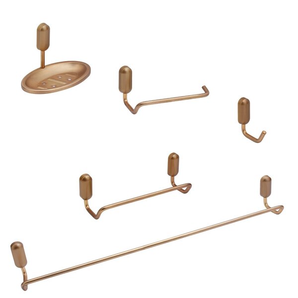 Kit De Acessórios Para Banheiro 5 Peças Lf9902 Ducon Metais O