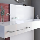 Kit De Acessórios Para Banheiro 5 Peças Metal Alto Brilho Tro