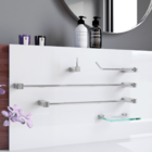 Kit De Acessórios Para Banheiro 5 Peças Polido Troia