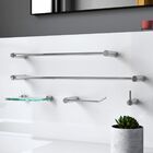 Kit De Acessórios Para Banheiro 5 Peças Prata Orion