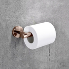 Kit De Acessórios Para Banheiro 5 Peças Rose Gold Tubular Aço