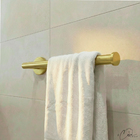 Kit De Acessórios Para Banheiro 5 Peças Tubular Aço Inox Dour