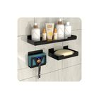 Kit De Acessórios Para Banheiro 7 Peças Preto Elg